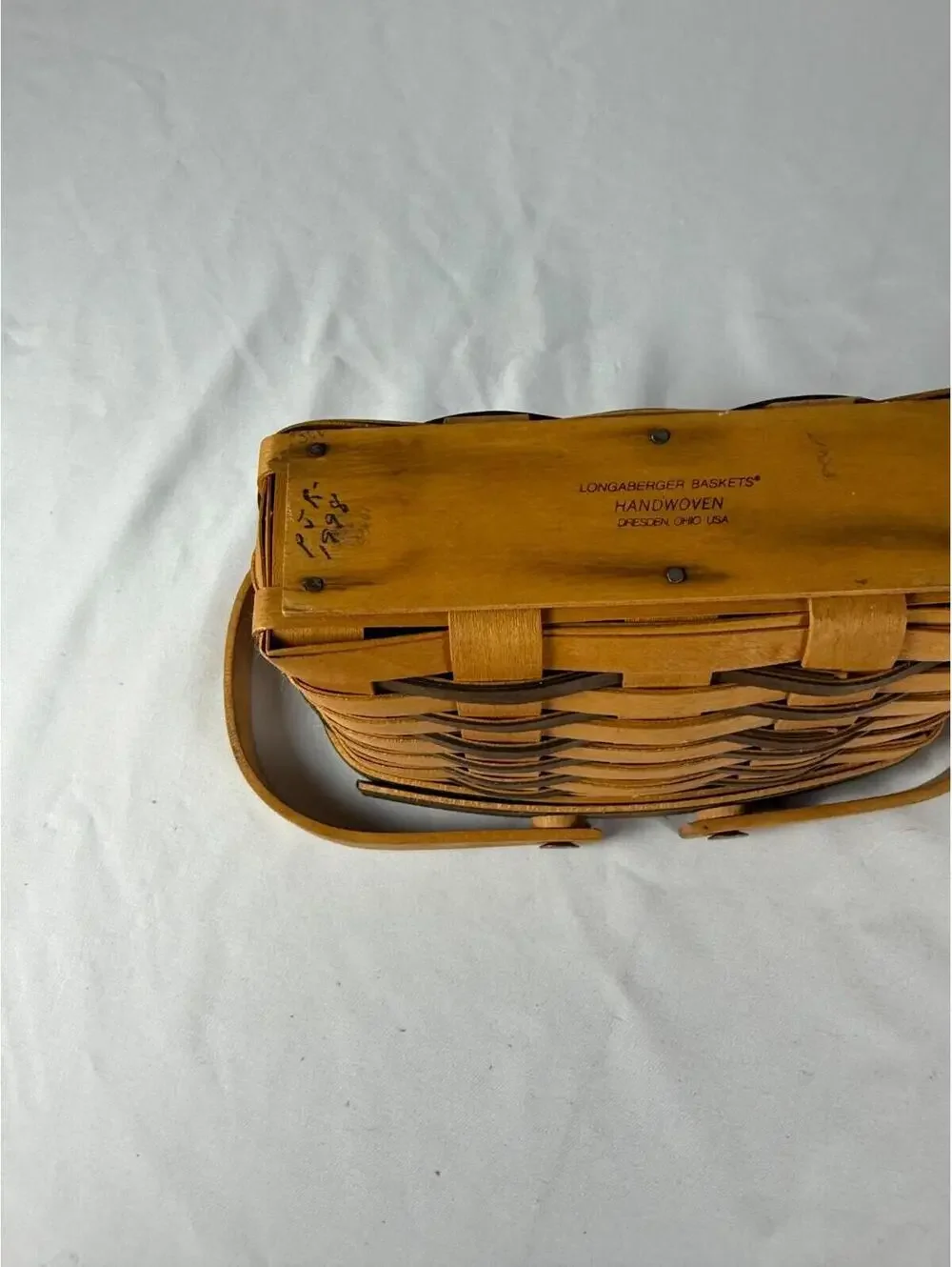 1998 Longaberger Picture Perfect Sweetheart Basket Vintage 7.25